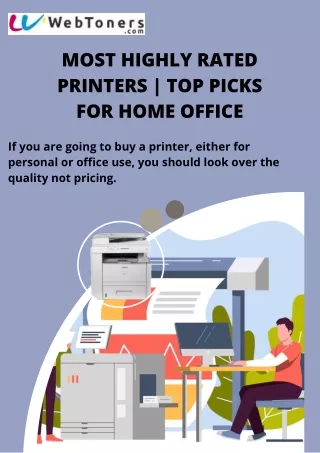 Most Highly Rated Printers | Top Picks For Home Office