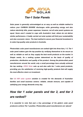 Tier-1 Solar Panels (1)
