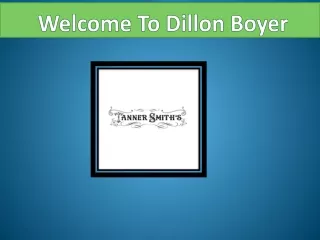 welcome to dillon boyer