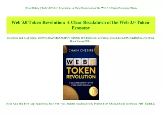 {Read Online} Web 3.0 Token Revolution A Clear Breakdown of the Web 3.0 Token Economy EBook