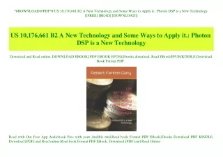 ^#DOWNLOAD@PDF^# US 10 176 661 B2 A New Technology and Some Ways to Apply it. Photon DSP is a New Technology [[FREE] [RE