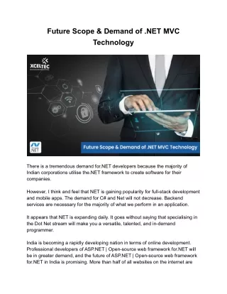 future scope demand of net mvc technology