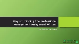 ways of finding the professional management assignment writers