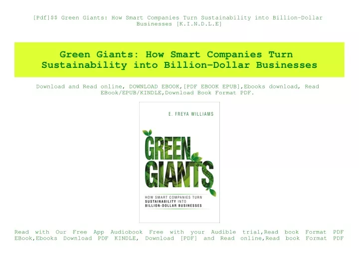 pdf green giants how smart companies turn