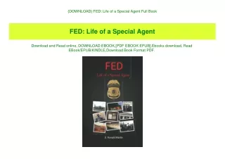 {DOWNLOAD} FED Life of a Special Agent Full Book