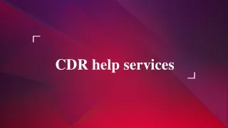 cdr help services