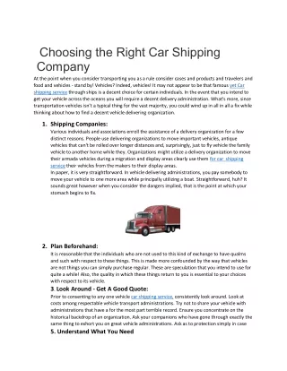 Choosing the Right Car Shipping Company (2)
