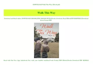 DOWNLOAD Walk This Way (Ebook pdf)