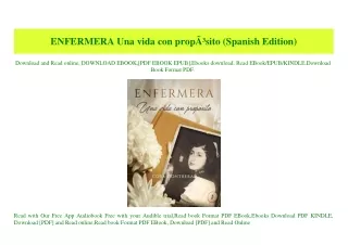 (READ-PDF!) ENFERMERA Una vida con propÃƒÂ³sito (Spanish Edition) download ebook PDF EPUB