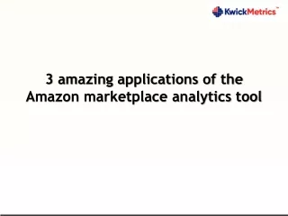 3 amazing applications of the amazon marketplace
