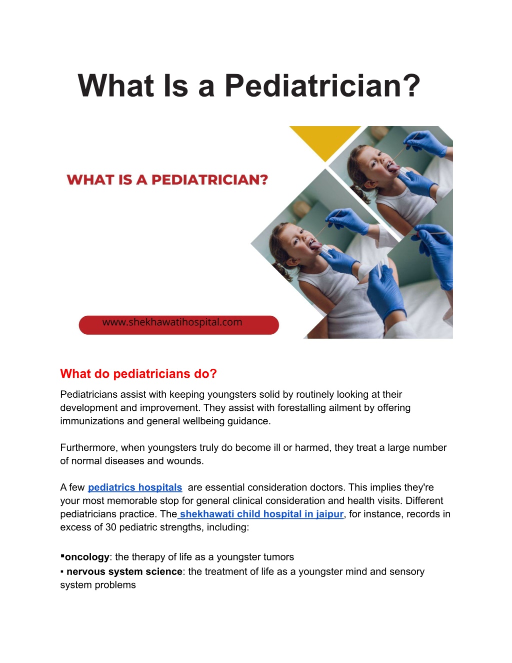 PPT - What Is a Pediatrician PowerPoint Presentation, free download ...