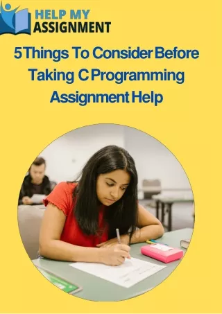 5 things to consider before taking c programming assignment help