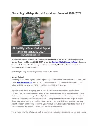 global digital map market report and forecast