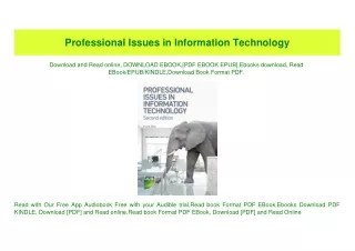 professional issues in information technology