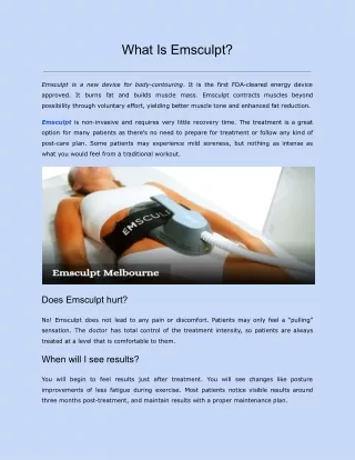 what is emsculpt