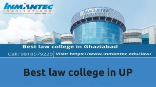 Find Best Law College in up – Inmantec