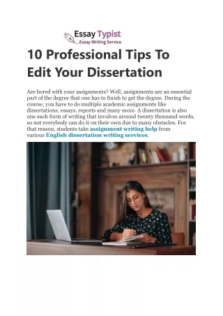 10 Professional Tips To Edit Your