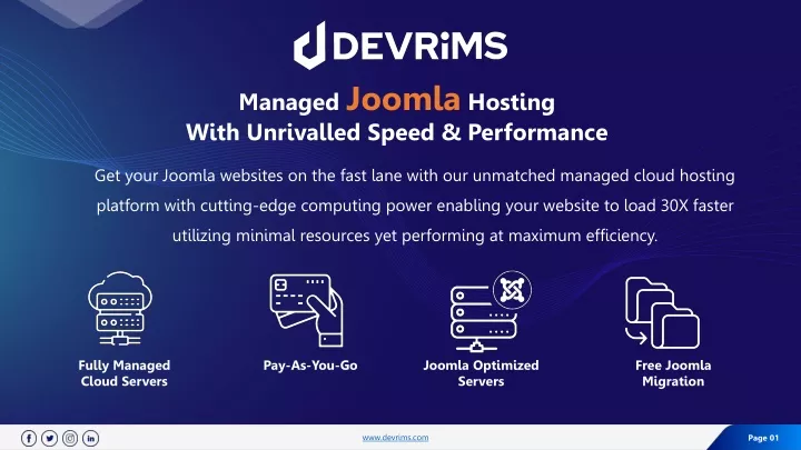 managed joomla hosting with unrivalled speed