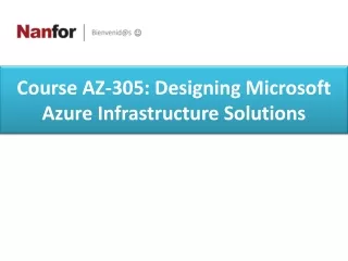 course az 305 designing microsoft azure infrastructure solutions