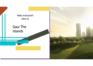 Buy a Beautiful Home at Gaur The Islands