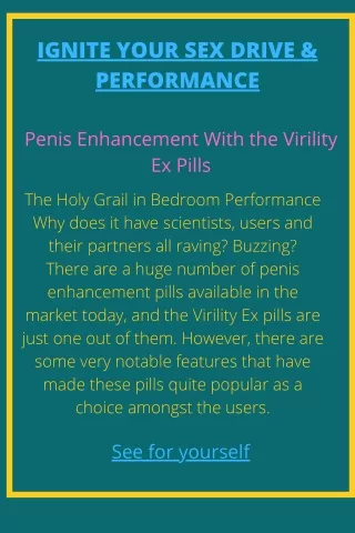 Virility ex pills