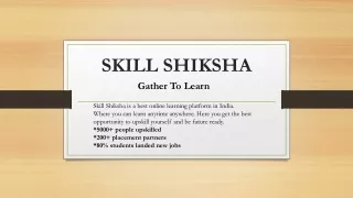 skill shiksha