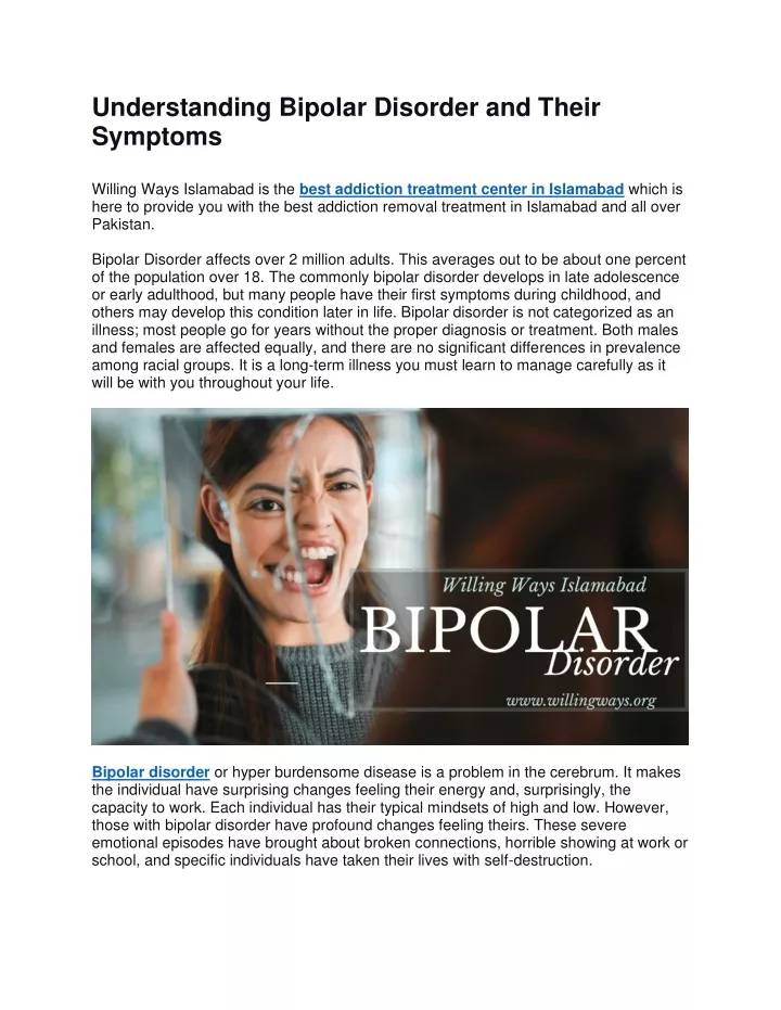 understanding bipolar disorder and their symptoms