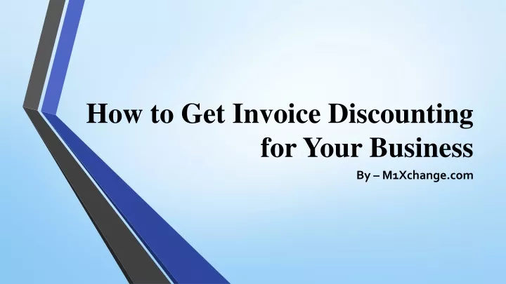 how to get invoice discounting for your business