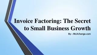 invoice factoring the secret to small business growth