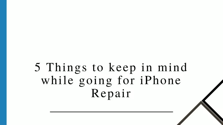 5 things to keep in mind while going for iphone