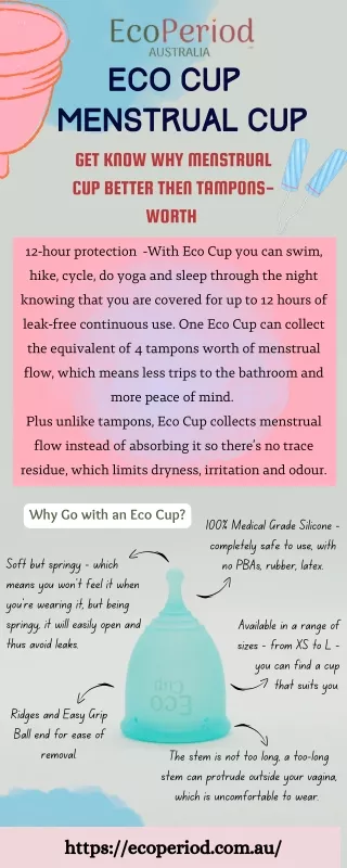 Get The Reusable Period Cup From Eco period Australia