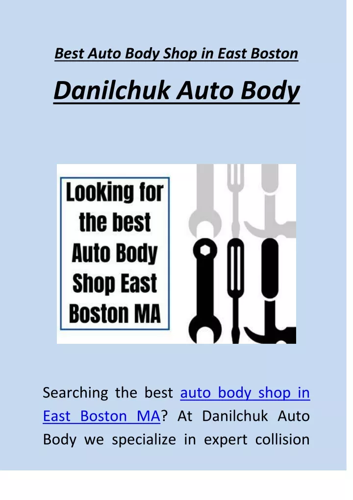 best auto body shop in east boston