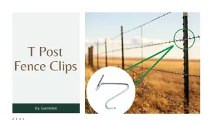 Buy T Post Fence Clips - Garnifex