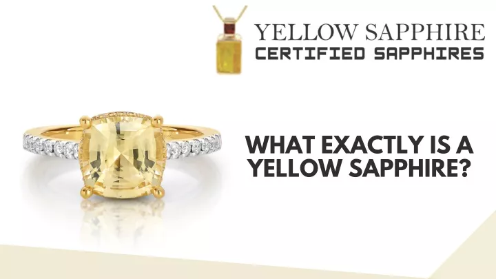 what exactly is a yellow sapphire