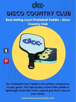 Best-Selling Court Pickleball Paddle – Disco Country Club