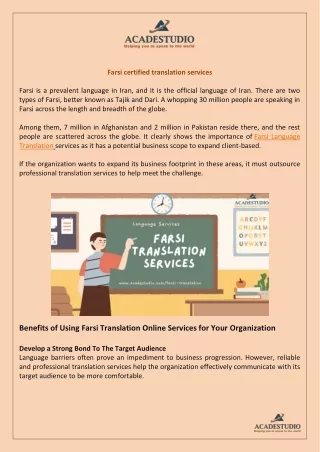 farsi certified translation services