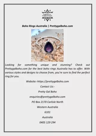 boho rings australia prettygalboho com