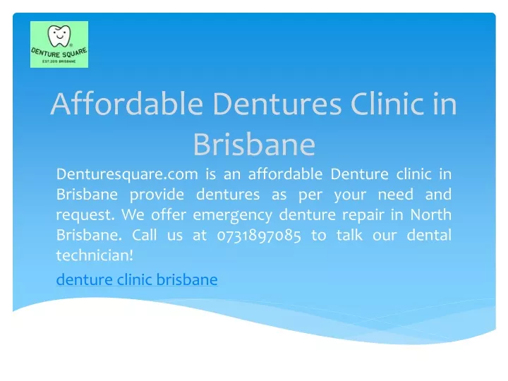 affordable dentures clinic in brisbane