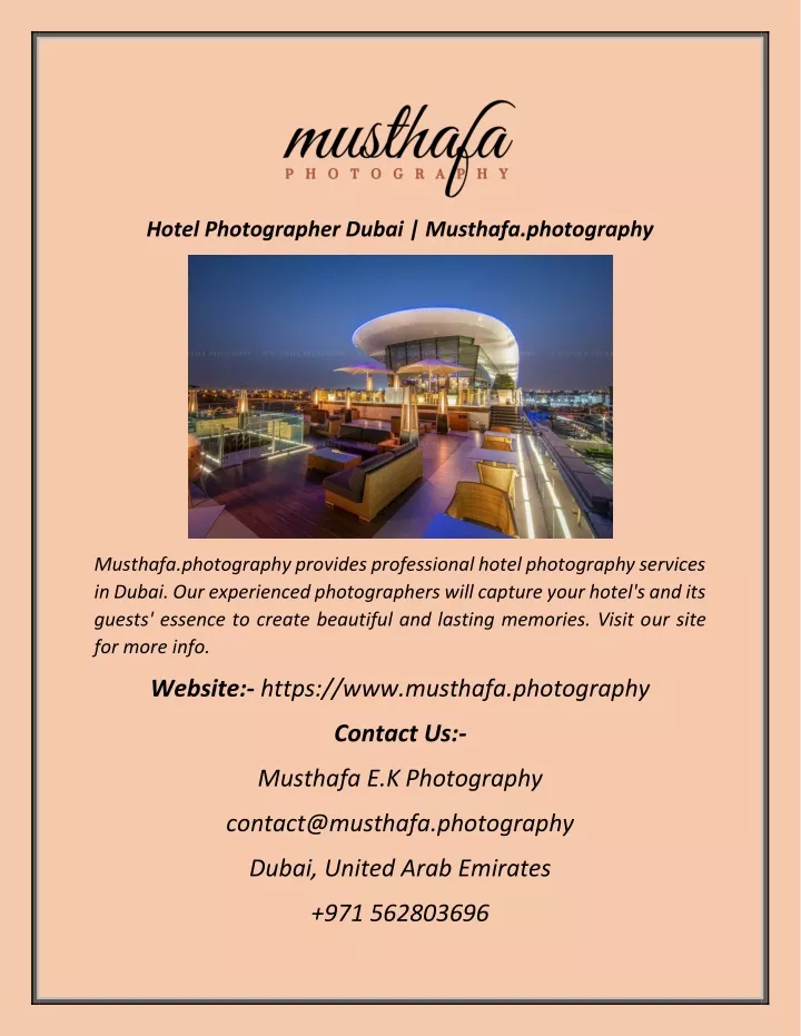 hotel photographer dubai musthafa photography