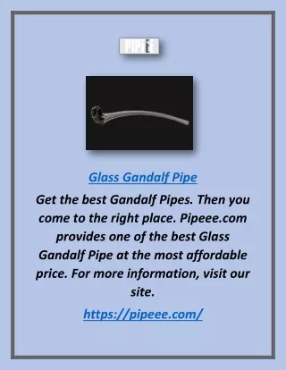 glass gandalf pipe