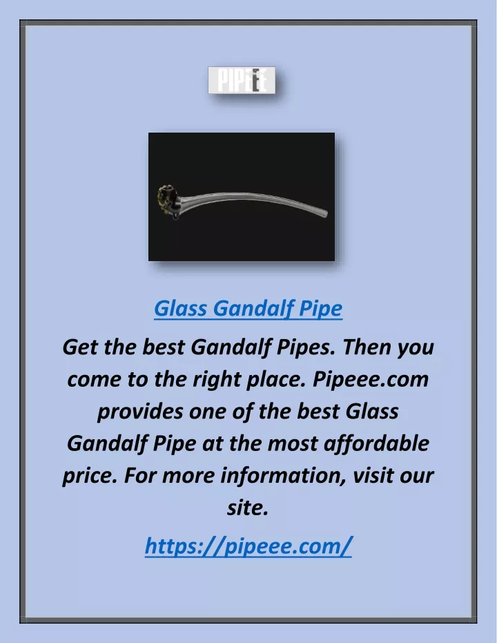glass gandalf pipe