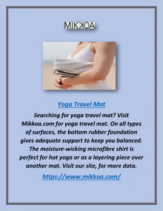 Yoga Travel Mat | Mikkoa.com