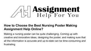 how to choose the best nursing poster making