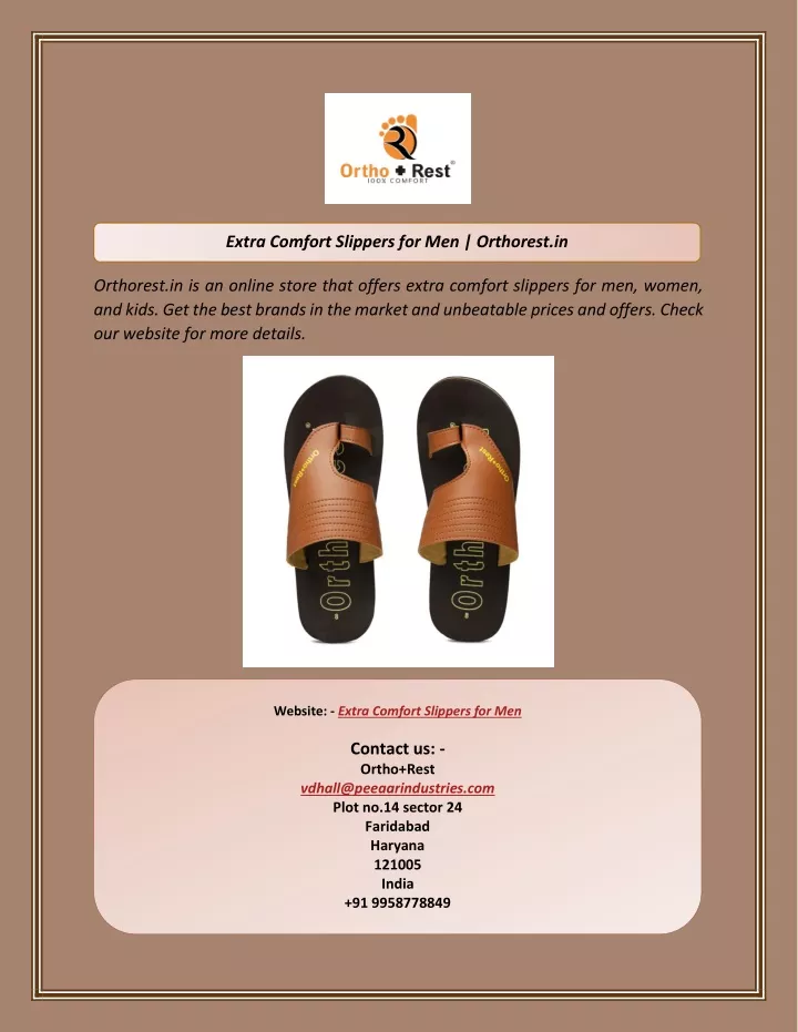 extra comfort slippers for men orthorest in