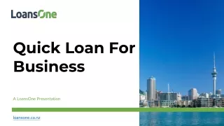 Quick Loan For Business