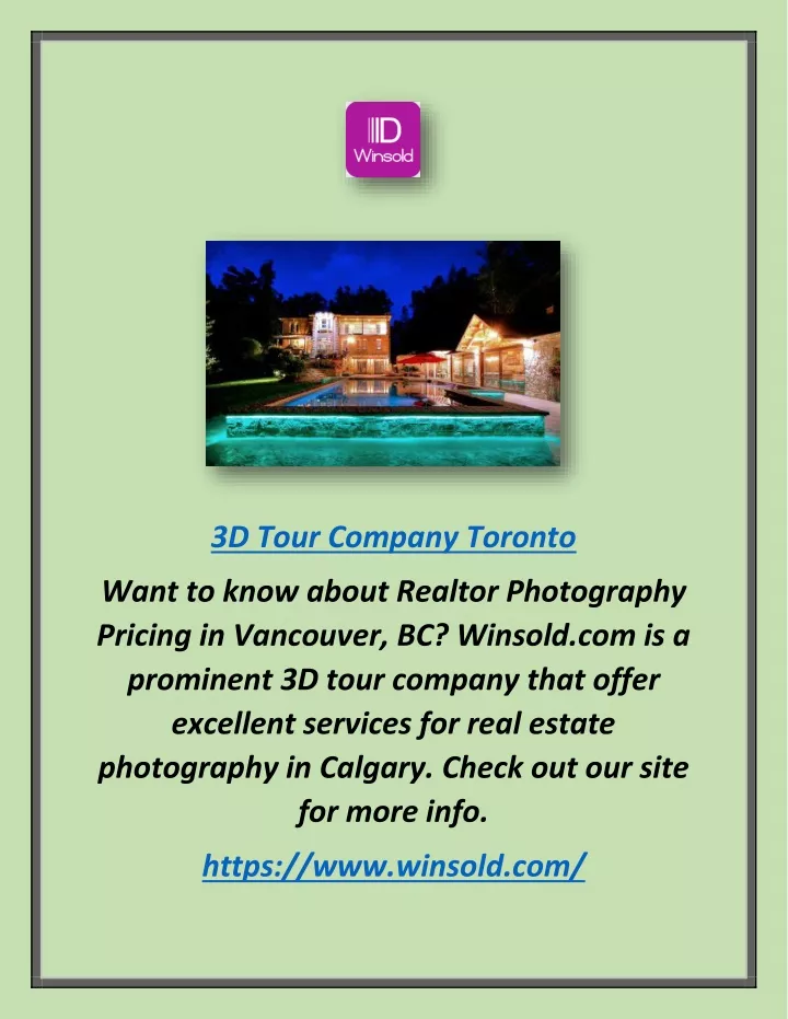 3d tour company toronto