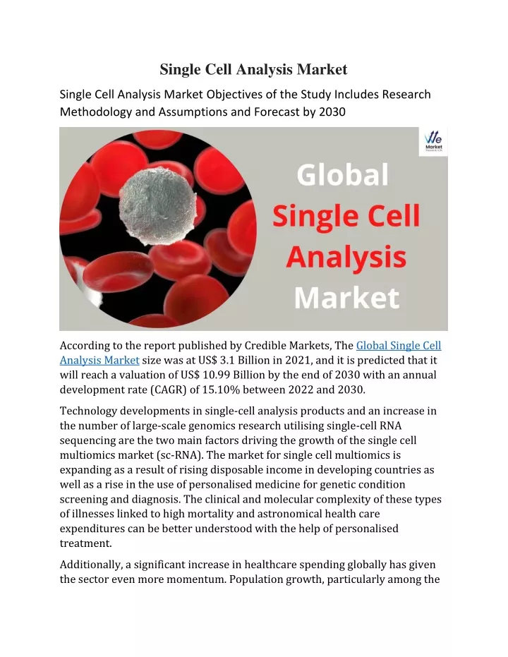 single cell analysis market