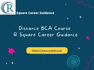 Distance BCA Course - R Square Career Guidance