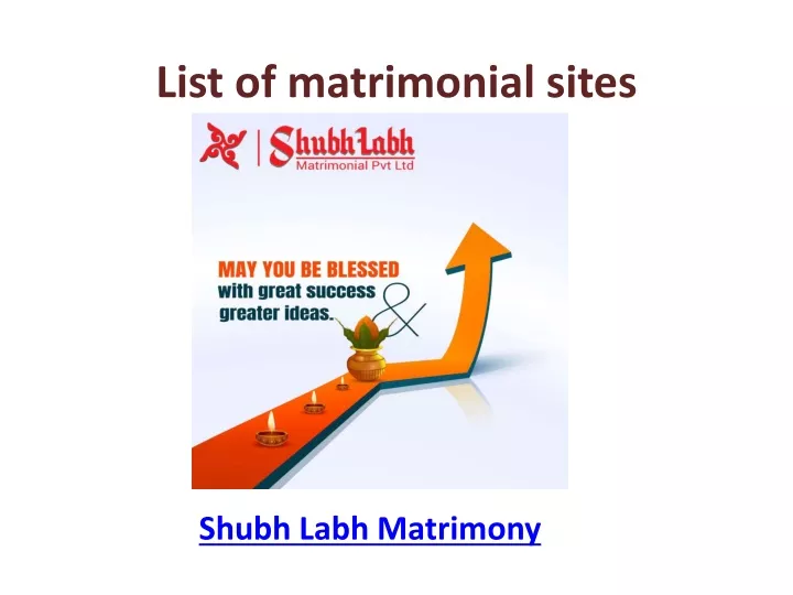 list of matrimonial sites