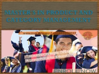 MASTER'S IN PRODUCT AND CATEGORY MANAGEMENT